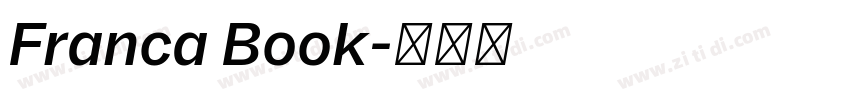 Franca Book字体转换